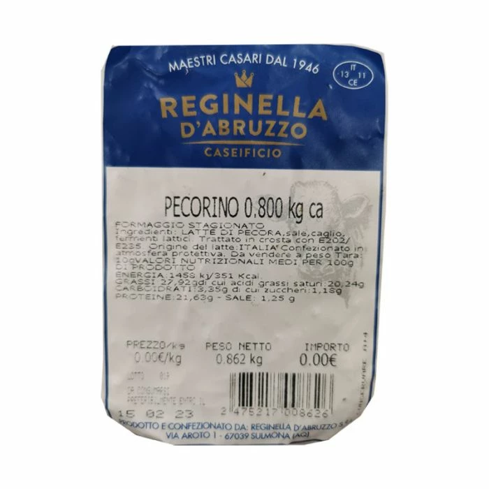 Formaggio Di Pecora Abruzzese Reginella 0,8 Kg 2 Formaggio Di Pecora Abruzzese Reginella 0,8 Kg - immagine 2
