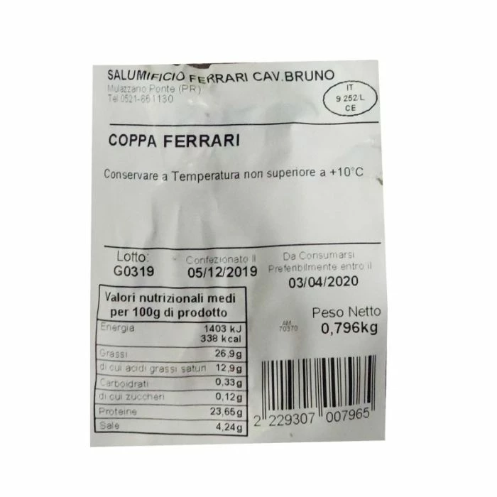 Coppa Ferrari 800g 2 Coppa Ferrari 800g - immagine 2