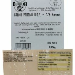 Grana Padano DOP Caseificio Quaglia -Negozio FoodExplore economico product g r grana padano quaglia retro