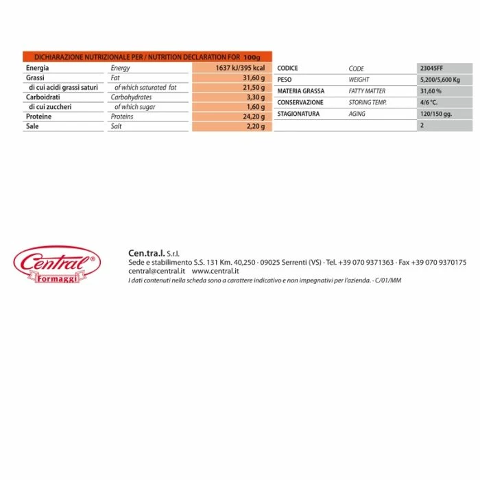 Moliterno Al Tartufo 600g 2 Moliterno Al Tartufo 600g - immagine 2