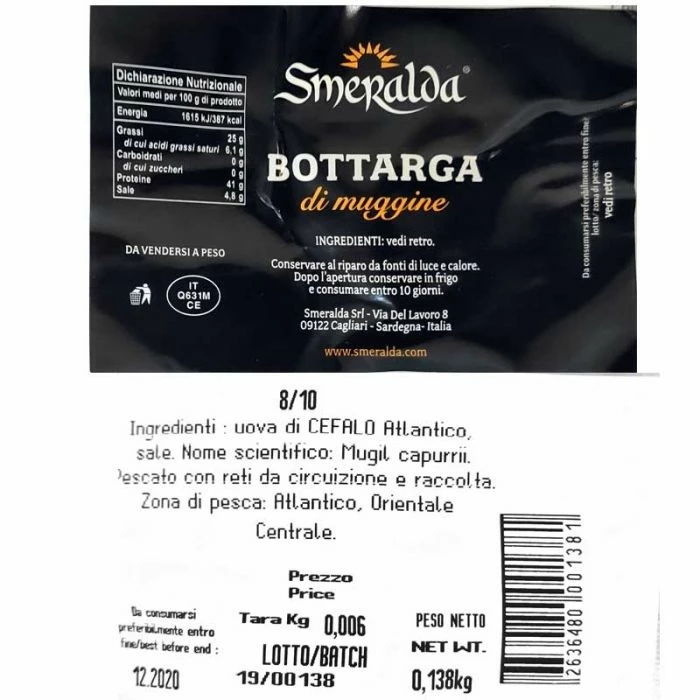 Bottarga Di Muggine Intera Smeralda 2 Bottarga Di Muggine Intera Smeralda - immagine 2
